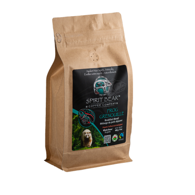 Frog - Breakfast Blend Coffee - Spirit Bear Coffee Company, Order coffee online Canada, wholesale coffee, organic and fair trade coffee