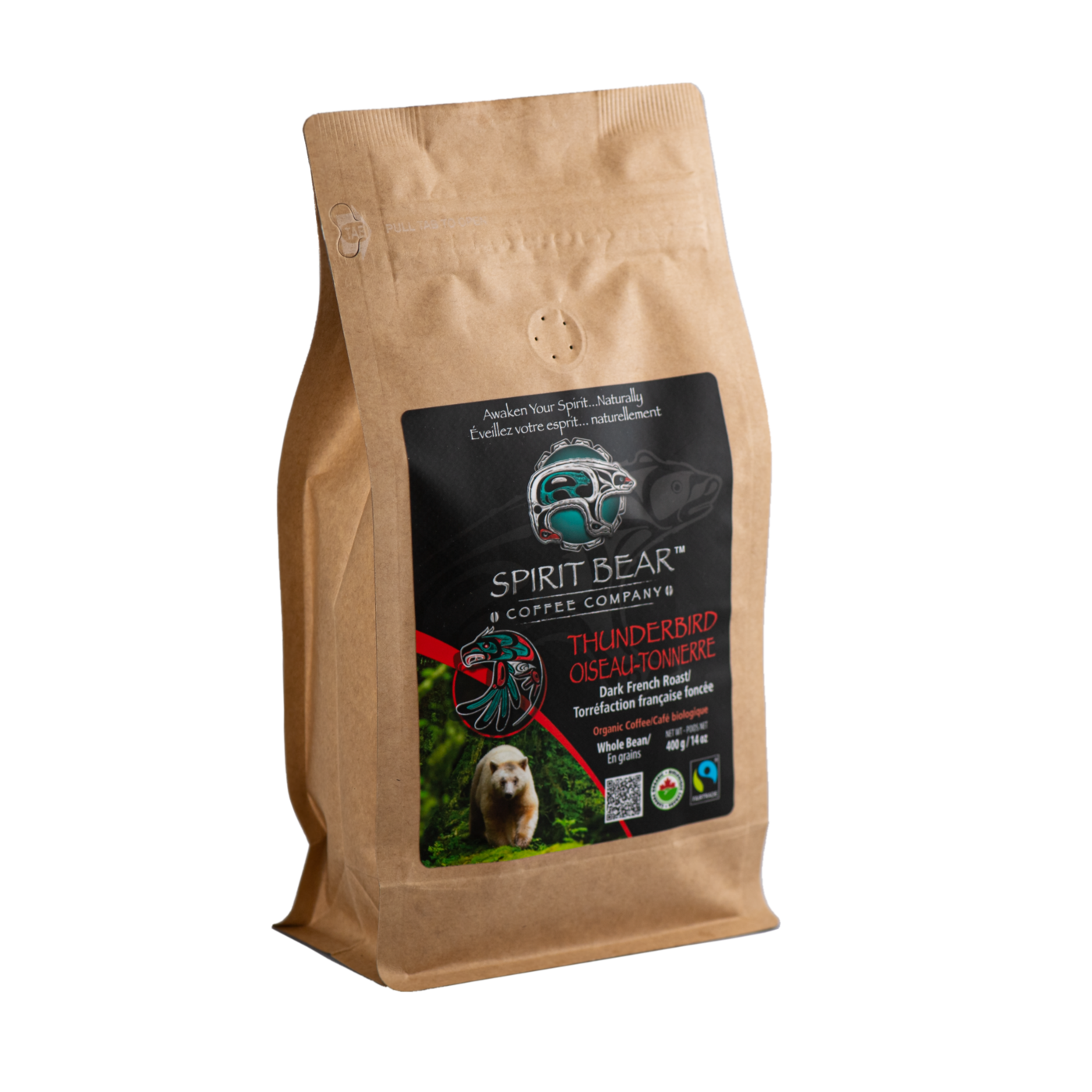 Thunderbird - Dark French Roast Coffee - Spirit Bear Coffee Company, Order coffee online Canada, wholesale coffee, organic and fair trade coffee