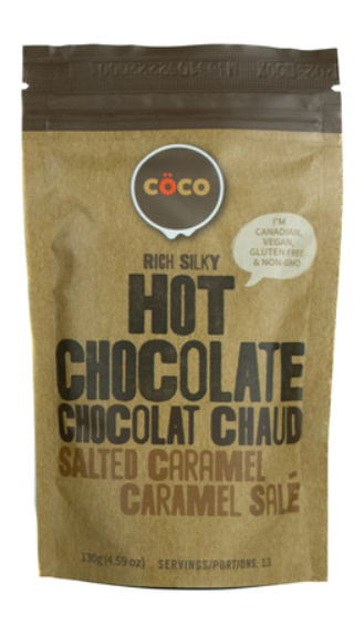 Salted Caramel Hot Chocolate - Spirit Bear Coffee Company, Order coffee online Canada,  wholesale coffee, organic and fair trade coffee