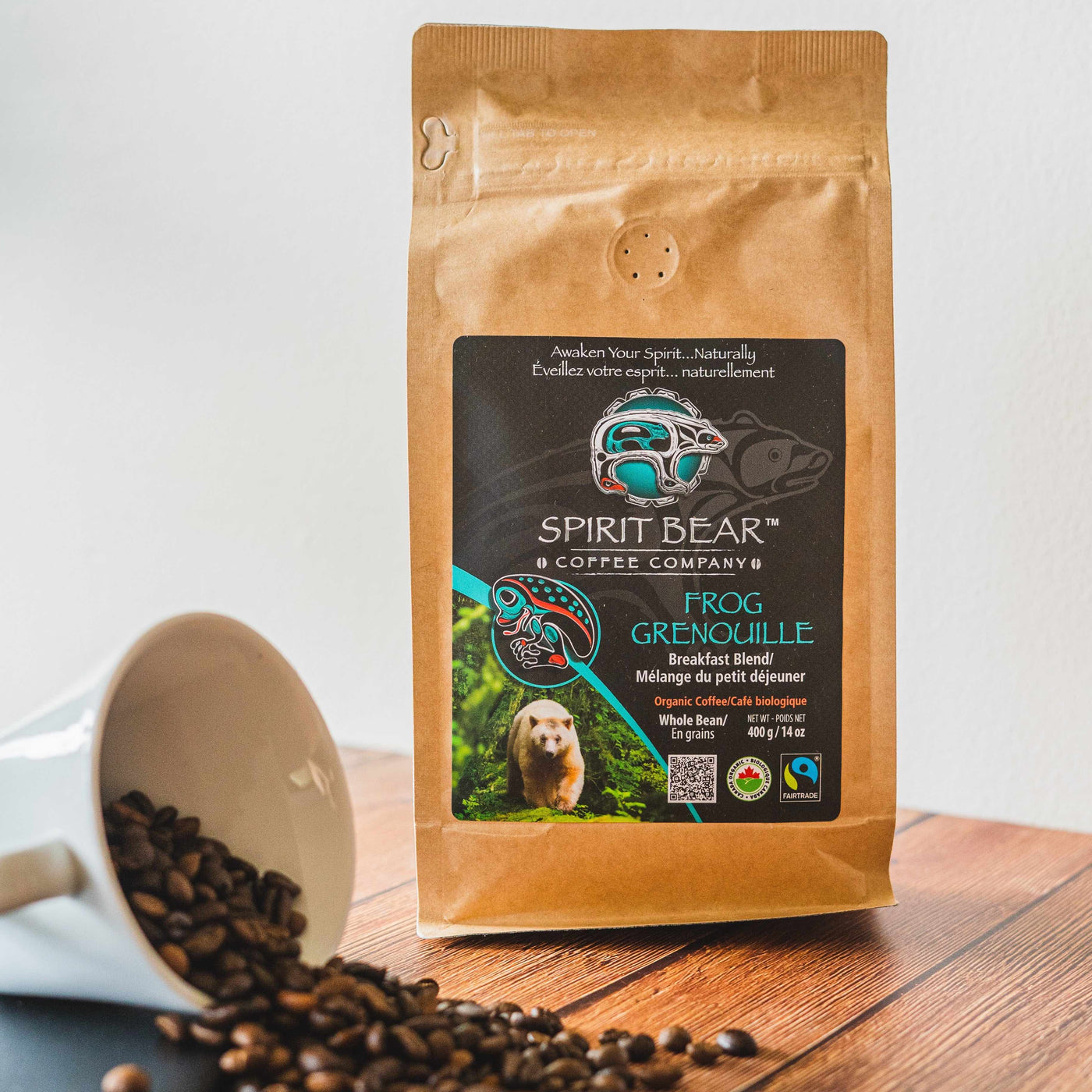 Frog - Breakfast Blend Coffee - Spirit Bear Coffee Company, Order coffee online Canada, wholesale coffee, organic and fair trade coffee