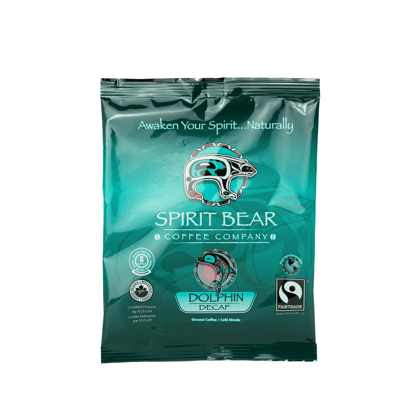 In-Room Dolphin Decaf Case - Spirit Bear Coffee Company, Order coffee online Canada, wholesale coffee, organic and fair trade coffee