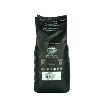 Frog 1kg bag - Breakfast Blend Coffee - Spirit Bear Coffee Company, Order coffee online Canada, wholesale coffee, organic and fair trade coffee