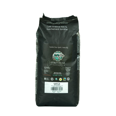 Orca 1kg bag - Dark Roast Coffee - Spirit Bear Coffee Company, Order coffee online Canada, wholesale coffee, organic and fair trade coffee