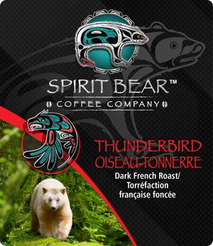Thunderbird - Dark French Roast Coffee - Spirit Bear Coffee Company, Order coffee online Canada, wholesale coffee, organic and fair trade coffee