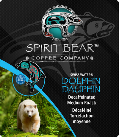 Dolphin - Decaffeinated Coffee - Spirit Bear Coffee Company, Order coffee online Canada, wholesale coffee, organic and fair trade coffee